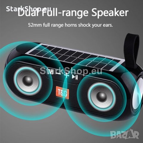 Соларна Bluetooth Колона с USB, Радио TG-182, снимка 7 - Тонколони - 30727261