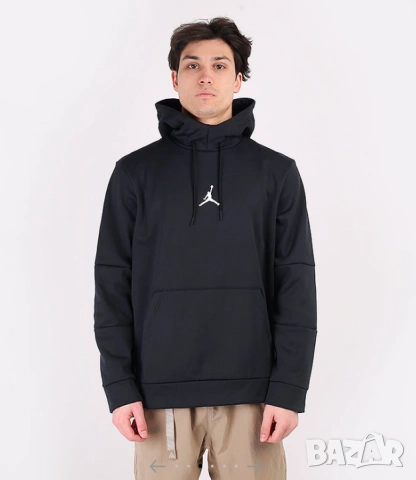 Суитшърт с качулка Jordan M J AIR THERMA FLEECE HOODIE размер Л, снимка 3 - Суичъри - 53194288