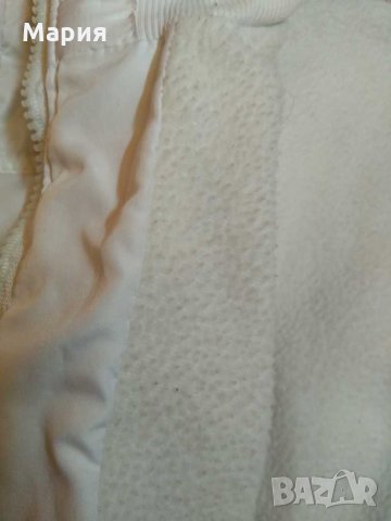 Бяло яке и подарък елек, снимка 2 - Якета - 30829306