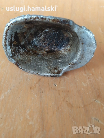 Ретро фигура/отливка/ немска каска, снимка 6 - Антикварни и старинни предмети - 53934148