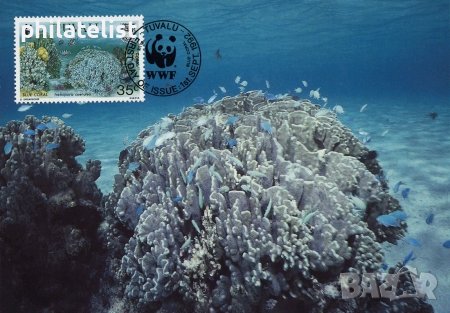 Тувалу 1992 - 4 броя Карти Максимум - WWF, снимка 1 - Филателия - 38788960