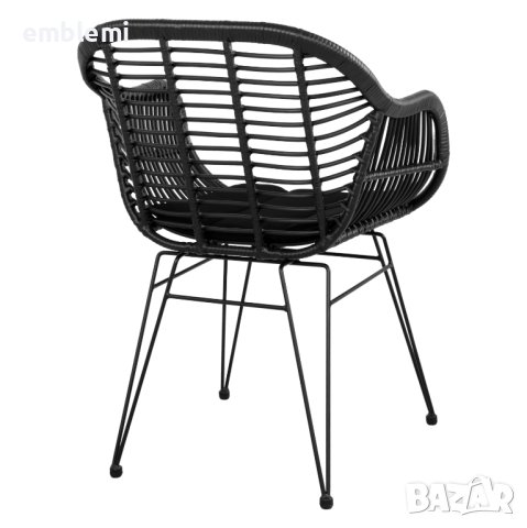 Стол трапезен Allegra HM5450 ЧЕРЕН, снимка 5 - Столове - 44275285