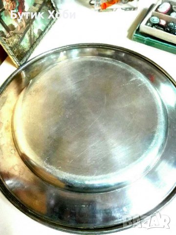 Старинни посребрени маркирани  плата, снимка 6 - Антикварни и старинни предмети - 31868573