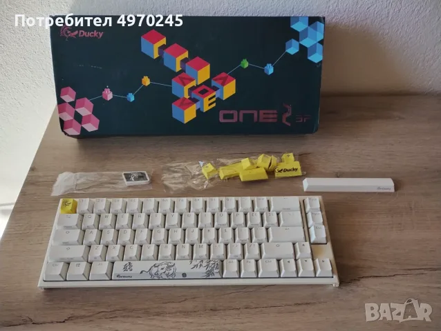 Геймърскa клавиатура Ducky One 2 SF RGB, бял - DKON1967ST-KUSPDWWTJ