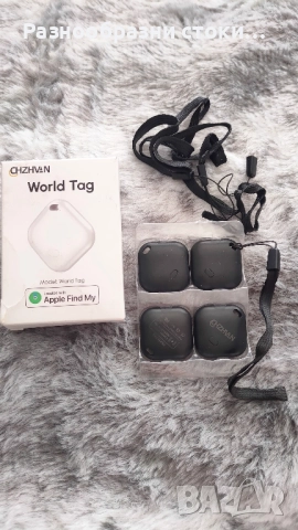 Комплект CHZHVAN World Tag (4 бр.) - Тракери за Локализиране с Apple Find My, снимка 1