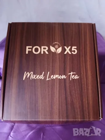 Билкова детоксираща напитка For X5 Lemon Tea 30 сашета, чай за отслабване, снимка 2 - Хранителни добавки - 56188961