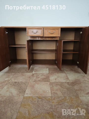 Голям масивен бароков скрин, снимка 2 - Скринове - 50839145