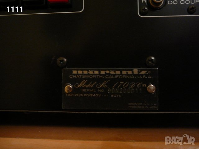 MARANTZ 170 DC, снимка 7 - Ресийвъри, усилватели, смесителни пултове - 35344588