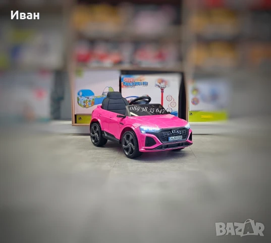 ТОП ЦЕНА!НОВО!Акумулаторен джип Audi SQ8 с 12V батерия,меки гуми,кожена седалка, снимка 2 - Електрически играчки - 51135892