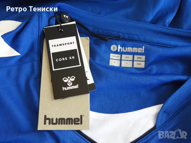 Тениска Hummel — Мъже размер XL Синьо, снимка 3 - Тениски - 56314894