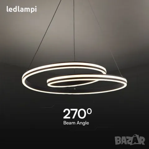 LED Полилей 40W Дизайн Черно Тяло 3в1, снимка 3 - Полилеи - 47306181