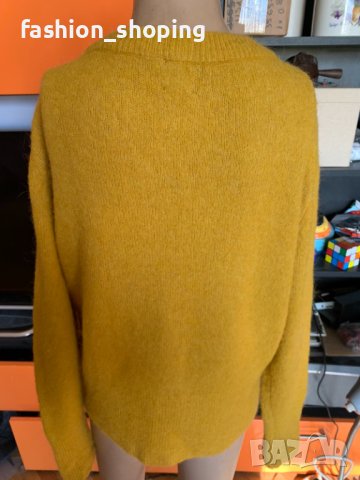 Дамски пуловер H&M в цвят горчица, размер М, снимка 7 - Блузи с дълъг ръкав и пуловери - 42729470