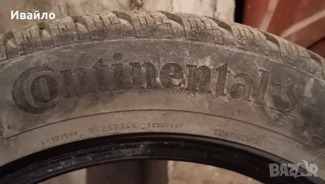 Продавам 1 брой зимна гума 205.55.16 дот 2021 Контентал , снимка 4 - Гуми и джанти - 53242034