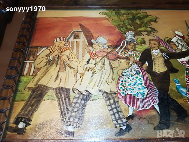 SOLD//ПОРЪЧАНА-bagnoles de lorne-картина/поднос от франция 1112221918, снимка 9 - Антикварни и старинни предмети - 38977062