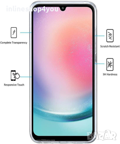 Прозрачен 360° Градуса Кейс Samsung Galaxy A25, снимка 4 - Калъфи, кейсове - 44658633