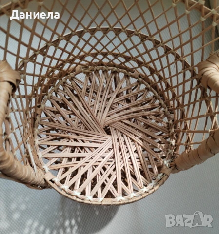 Фотьойл (стол) от ратан за кукли или декорация, снимка 5 - Столове - 51407069