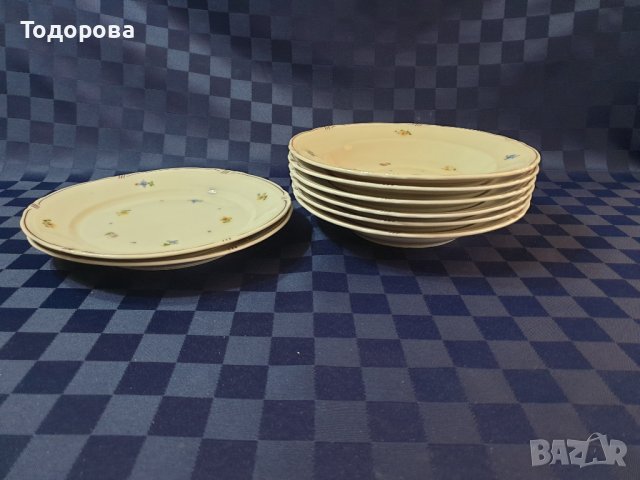 Български порцеланови чинии на стар производител , снимка 5 - Чинии - 42765612