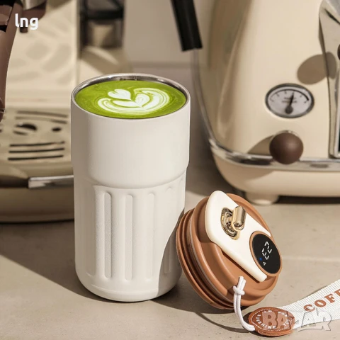 Преносима термо чаша с интелигентен LED дисплей за температура, снимка 5 - Термоси - 50928179