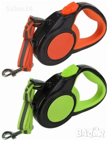 Автоматичен повод за куче 6 метра, до 50 кг., светлоотразителен, снимка 4 - За кучета - 52287471