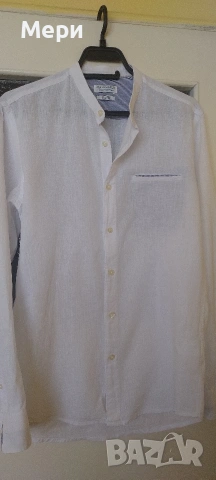 Мъжка ленена риза, снимка 8 - Ризи - 53887959