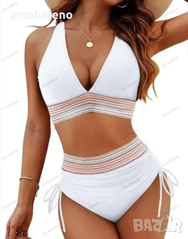 Дамски бански костюм от две части, 9цвята , снимка 12 - Бански костюми - 49944313