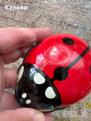 Метална играчка калинка от Чехословакия , снимка 3 - Други - 49977157