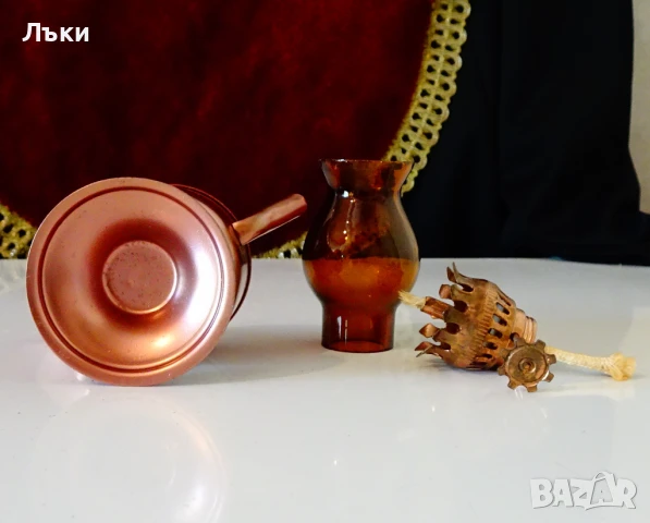 Газена лампа,Аладин,свещник. , снимка 6 - Антикварни и старинни предмети - 51409795