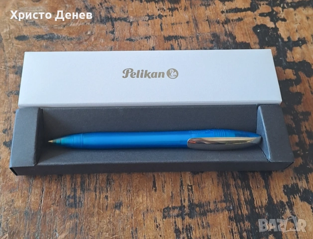 химикалка Pelikan Пеликан Германия с метален клип рядък модел , снимка 12 - Ученически пособия, канцеларски материали - 53898983