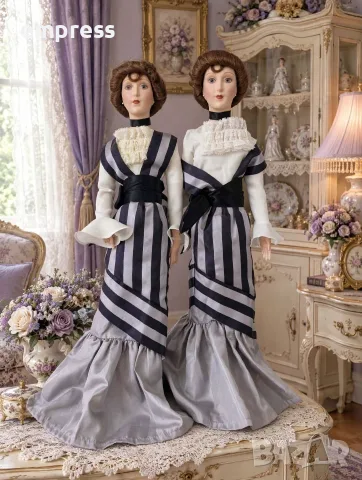 Сет порцеланови кукли Franklin heirloom doll 