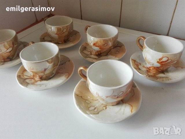 Сервиз за кафе и месингови вази., снимка 5 - Сервизи - 31830300