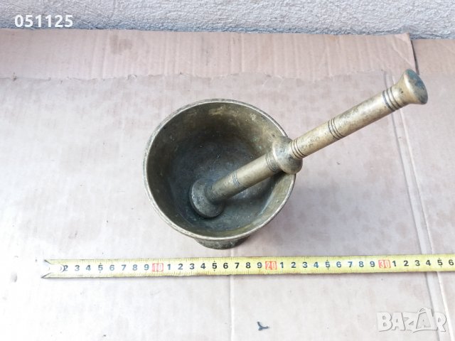 масивно възрожденско бронзово хаванче , снимка 5 - Антикварни и старинни предмети - 34984961