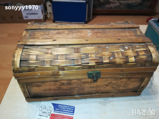 антика-стара плетена кутия 2403240944LNWC, снимка 6 - Антикварни и старинни предмети - 44920208