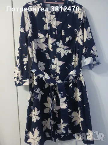 MOHITO Нова рокля тип риза на цветя, снимка 2 - Рокли - 48655623