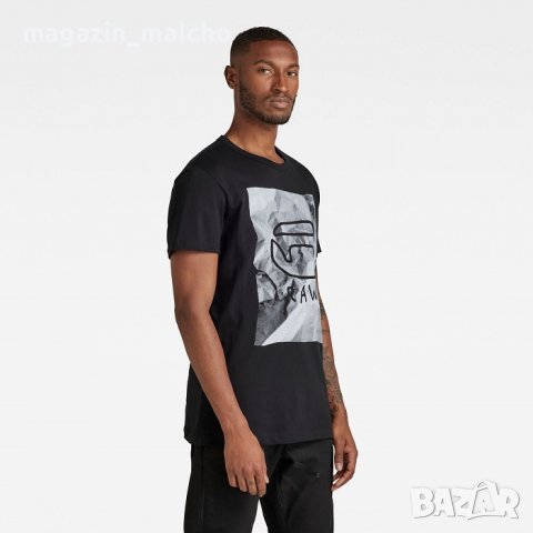 МЪЖКА ТЕНИСКА – G-STAR RAW Graphic 9; размери: М, снимка 3 - Тениски - 37045371