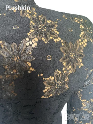 Дантелена блуза H&M - XS, снимка 4 - Блузи с дълъг ръкав и пуловери - 49334731