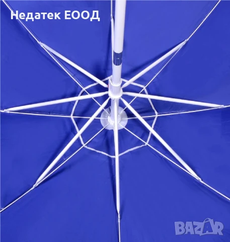 Плажен ветроустойчив чадър, UPF 50+, Ø2 м., снимка 2 - Други - 50455198