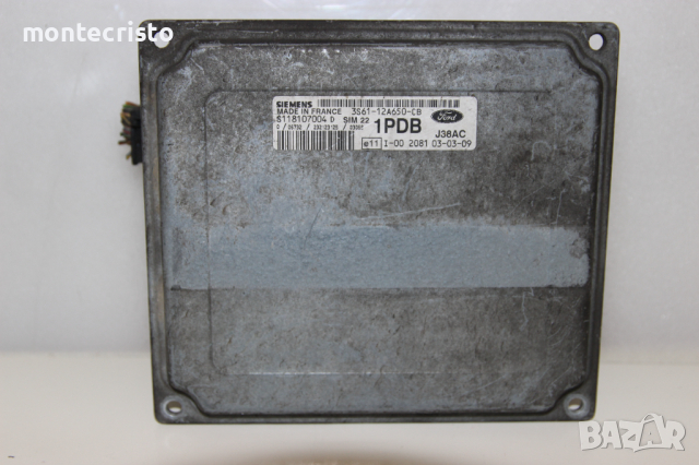 Моторен компютър ECU Mazda 2 / S118107004 D / S118107004D / 3S61-12A650-CB / 3S6112A650CB / SIM 22
