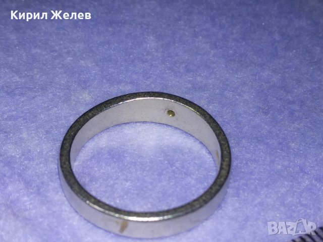 СТАР ДИАМАНТЕН СРЕБЪРЕН ВИНТИДЖ АРТ ПРЪСТЕН СРЕБРО 925 Тип ХАЛКА БИЖУТЕРСКА ИЗРАБОТКА 39896, снимка 17 - Пръстени - 42615146