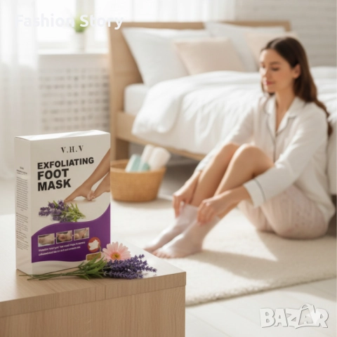 Ексфолираща маска за крака V.H.V – премахва грубата кожа и мазолите само за 1 процедура, снимка 3 - Козметика за тяло - 51849729