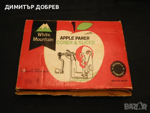 СТАРА РЕТРО НАСТОЛНА БЕЛАЧКА ЗА ЯБЪЛКИ WHITE MOUNTAIN USA, снимка 6 - Антикварни и старинни предмети - 49736746