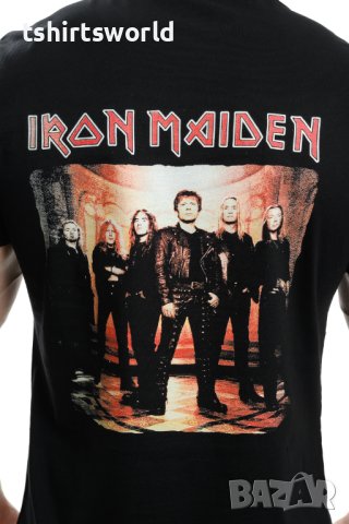 Нова мъжка тениска с дигитален печат на музикалната група IRON MAIDEN - Fear of the dark С ГРЪБ, снимка 5 - Тениски - 40413977