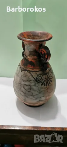 Керамична Ваза с декорация , снимка 4 - Вази - 56114205