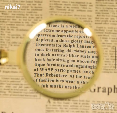 стъклена лупа оптично увеличение четене разглеждане висока яснота X10, снимка 2 - Други - 42103223