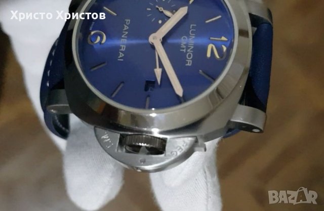 Мъжки луксозен часовник Panerai Luminor GMT , снимка 5 - Мъжки - 37100779