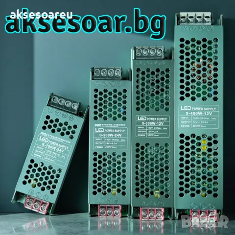 Захранване за осветление DC 12V Ултра тънък трансформатор захранващ адаптер 33 A за LED лента 300 W, снимка 15 - Лед осветление - 56225171
