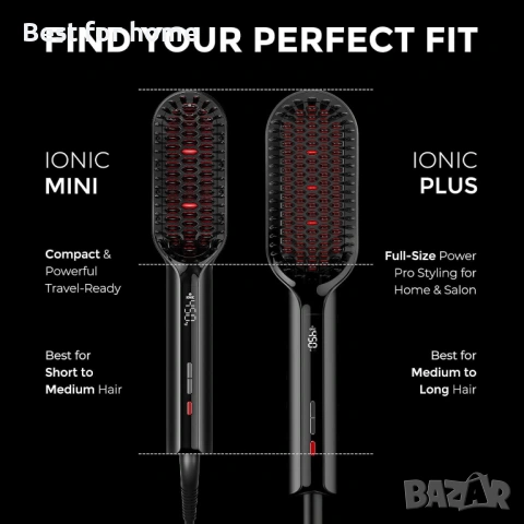 Четка за изправяне на коса TYMO, снимка 7 - Друга електроника - 54157258