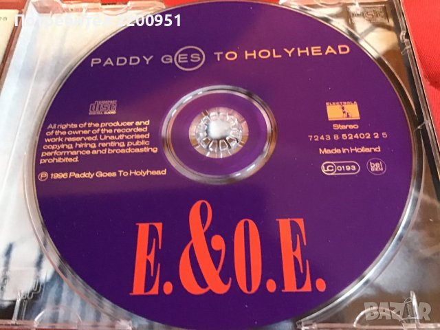 PADDY GOES TO HOLYHEAD, снимка 4 - CD дискове - 39484312