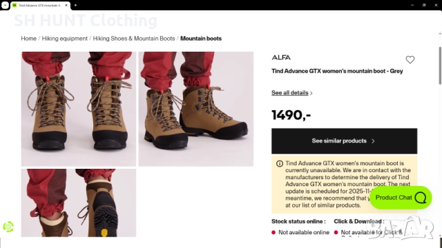 ALFA TIND ADVANCE GORE-TEX Women's Boots разме EUR 38 дамски естествена кожа водонепромокаеми - 928, снимка 2 - Дамски боти - 48437882