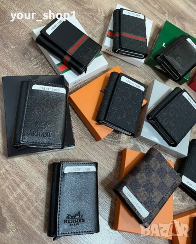 Мъжко портмоне / портфейл смарт с механизъм за карти , снимка 10 - Портфейли, портмонета - 53115632