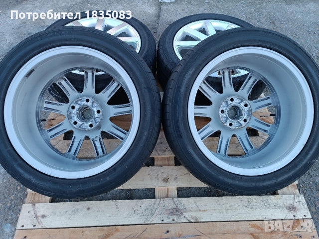 Лети джанти 17ки 5х112 Audi + летни гуми 235/45/17 Continental, снимка 10 - Гуми и джанти - 52228165